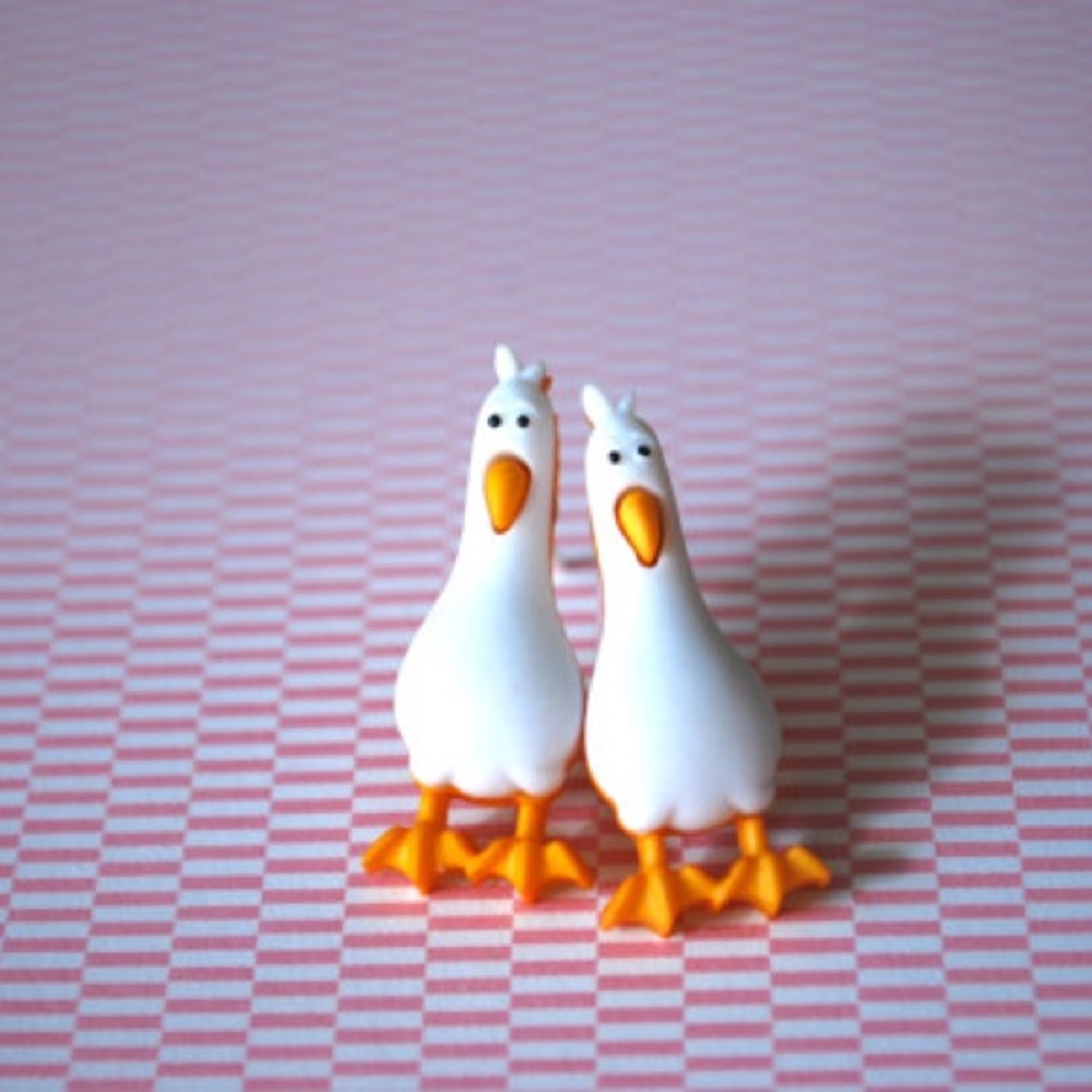 Seagull Earrings - Seagull Studs, Finding Nemo